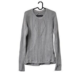 Lululemon Gray The Sweater The Better Pockets Pullover Womens Size 6